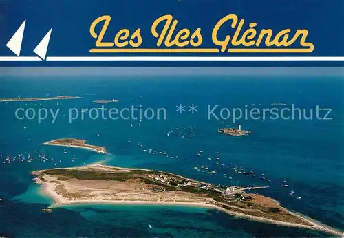 AK / Ansichtskarte Iles de Glenan Fliegeraufnahme Fort Cigogne Kat. Fouesnant