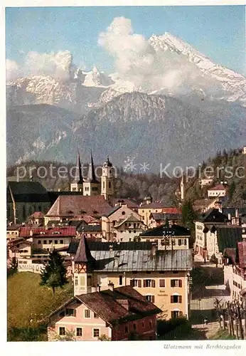 AK / Ansichtskarte Berchtesgaden mit Watzmann Kat. Berchtesgaden