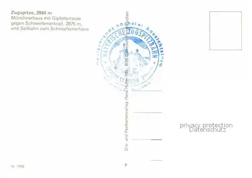 AK / Ansichtskarte Zugspitze Muenchnerhaus mit Gipfelterrasse Kat. Garmisch Partenkirchen