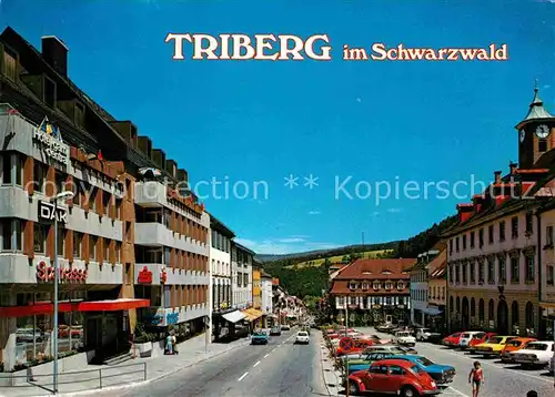 AK / Ansichtskarte Triberg Schwarzwald Strassenpartie Kat. Triberg im Schwarzwald