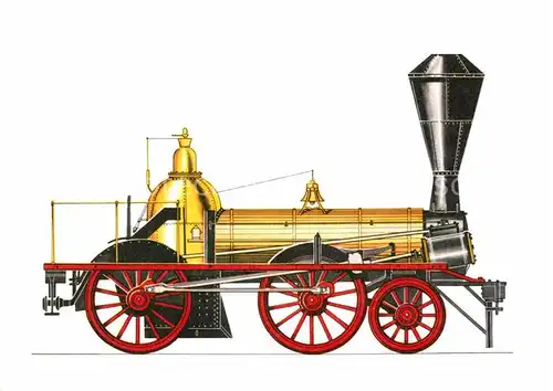 AK / Ansichtskarte Lokomotive Neckar 1845 Staatsbahn Wuerttemberg  Kat. Eisenbahn