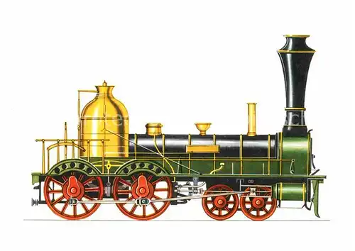 AK / Ansichtskarte Lokomotive Staatsbahn Wuerttemberg 1845  Kat. Eisenbahn