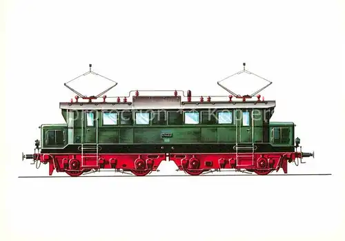 AK / Ansichtskarte Lokomotive Elektrische Gueterzug Lokomotive E 44 Zeichnung Swoboda  Kat. Eisenbahn