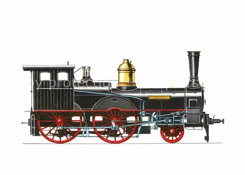 AK / Ansichtskarte Lokomotive De Ryter 1883 Zeichnung Swoboda  Kat. Eisenbahn