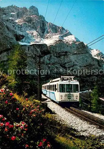 AK / Ansichtskarte Zahnradbahn Zugspitze  Kat. Bergbahn