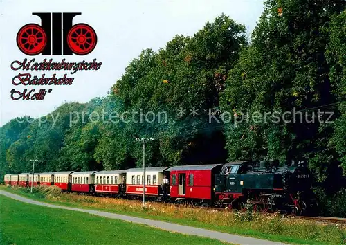 AK / Ansichtskarte Lokomotive Baederbahn Molli Lindenallee Heiligendamm  Kat. Eisenbahn