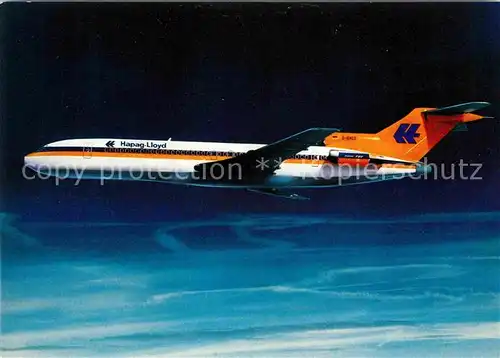 AK / Ansichtskarte Flugzeuge Zivil Hapag Lloyd Boeing Jet 727 200  Kat. Airplanes Avions