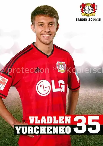 AK / Ansichtskarte Fussball Bayer Leverkusen Vladlen Yurchenko  Kat. Sport