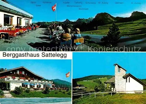 AK / Ansichtskarte Willerzell Berggasthaus Sattelegg Kirche  Kat. Willerzell