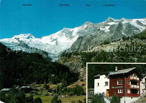 AK / Ansichtskarte Saas Grund CVJM Ferienhaus Mischabelblick Kat. Saas Grund