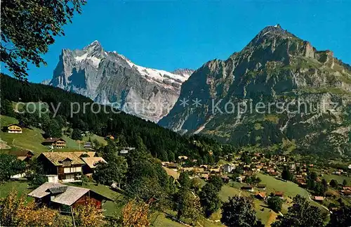 AK / Ansichtskarte Grindelwald Wetterhorn mit Mettenberg Kat. Grindelwald