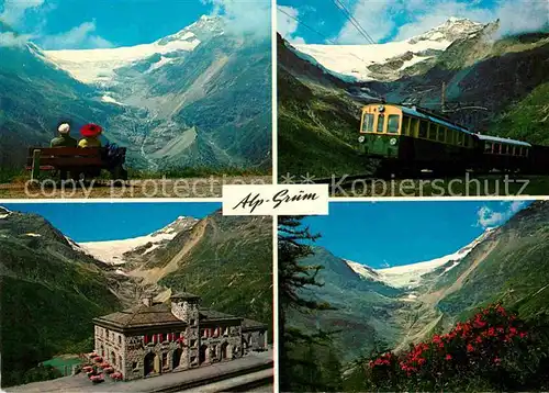 AK / Ansichtskarte Alp Gruem Bergbahn Gletscher Kat. Alp Gruem