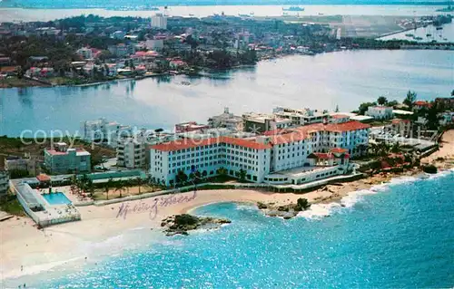 AK / Ansichtskarte San Juan Puerto Rico Condado Beach Hotel Fliegeraufnahme Kat. San Juan