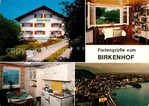 AK / Ansichtskarte Langen Bregenz Haus Birkenhof Zimmer Kueche Panorama Kat. Langen bei Bregenz