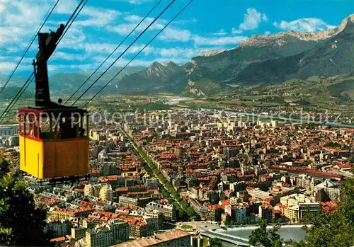 AK / Ansichtskarte Grenoble Vue generale prise de la station superieure du Teleferique Kat. Grenoble