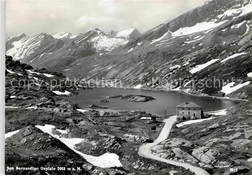 AK / Ansichtskarte San Bernardino GR Ospizio Hospiz Bergsee Gebirgspass Alpen Kat. Mesocco