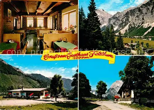 AK / Ansichtskarte Pertisau Achensee Alpengasthaus Falzthurn Gaststube Sonnjoch Seeberg Lamsen Alpen Kat. Eben am Achensee