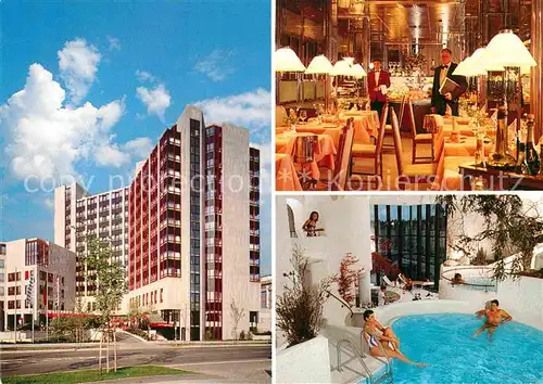 AK / Ansichtskarte Muenchen Arabella Westpark Hotel Restaurant Swimming Pool Kat. Muenchen