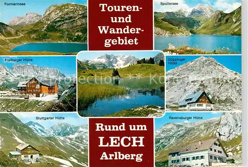 AK / Ansichtskarte Lech Vorarlberg Tourengebiet Wandergebiet am Arlberg Kat. Lech