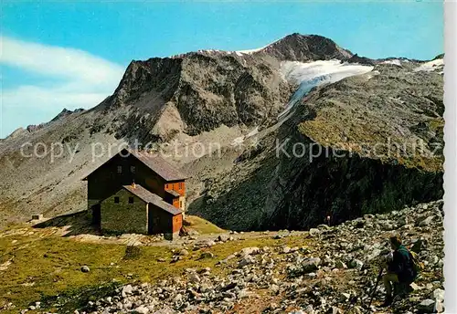 AK / Ansichtskarte Spannagelhaus Blick auf Rifflerspitze Kat. Hintertux Zillertal