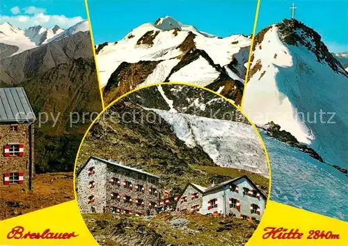 AK / Ansichtskarte Breslauerhuette am Fusse der Wildspitze oetztaler Alpen Kat. Soelden