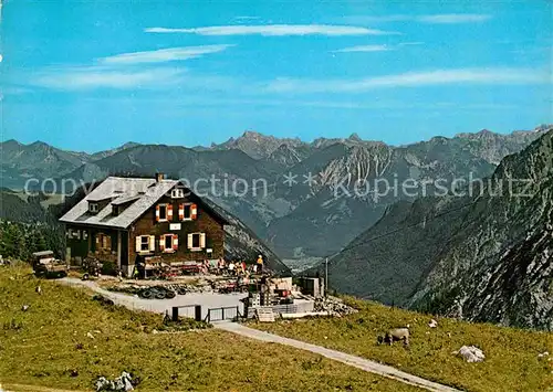 AK / Ansichtskarte Brand Bludenz Oberzalimhuette Berghaus Raetikon Alpenpanorama Kat. Bludenz