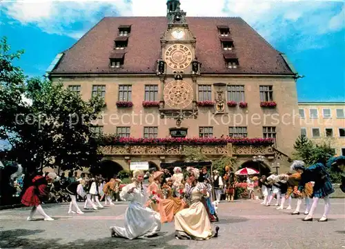 AK / Ansichtskarte Heilbronn Neckar Kaethchenhochzeitszug vor dem Rathaus Astronomische Kunstuhr Kat. Heilbronn