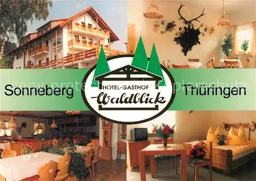AK / Ansichtskarte Sonneberg Thueringen Hotel Gasthaus Waldblick Steinbach Kat. Sonneberg