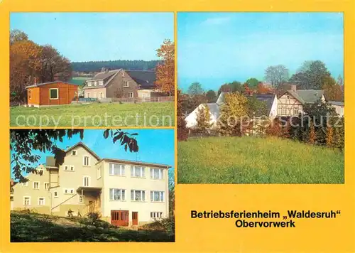 AK / Ansichtskarte Obervorwerk Betriebsferienheim Waldesruh Kat. Lengefeld Erzgebirge