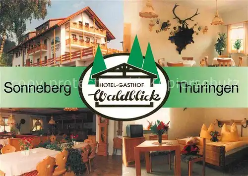AK / Ansichtskarte Sonneberg Thueringen Hotel Gasthaus Waldblick Kat. Sonneberg