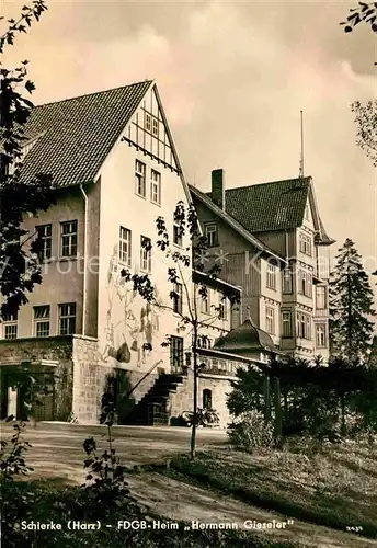 AK / Ansichtskarte Schierke Harz Ferienheim Hermann Gieseler Kat. Schierke Brocken