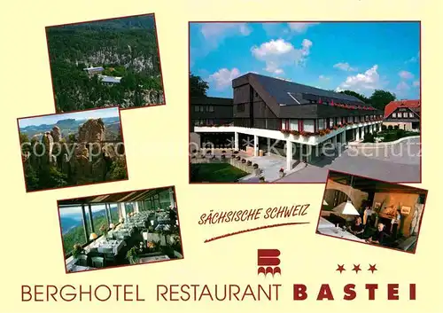 AK / Ansichtskarte Bastei Saechsische Schweiz Berghotel Restaurant Bastei Kat. Rathen Sachsen