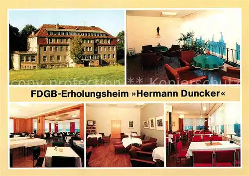 AK / Ansichtskarte Hohnstein Saechsische Schweiz Erholungsheim Hermann Duncker Kat. Hohnstein