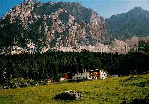 AK / Ansichtskarte Ehrwald Tirol Alm Zugspitze