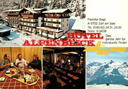 AK / Ansichtskarte Zell See Hotel Alpenblick Winter Kat. Zell am See