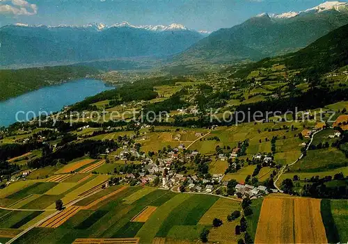 AK / Ansichtskarte Obermillstatt Kaernten Millstaettersee Luftaufnahme