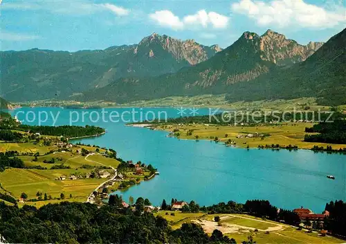 AK / Ansichtskarte Wolfgangsee Ried Landzunge Zinkenbach Luftaufnahme Kat. Oesterreich