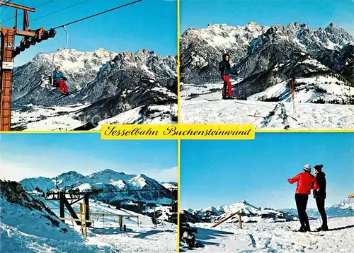 AK / Ansichtskarte Kitzbuehel Tirol Pillerseetal Sesselbahn Buchensteinwand Winter Ski Kat. Kitzbuehel