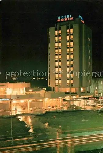 AK / Ansichtskarte Krusevac Hotel Rubin bei Nacht
