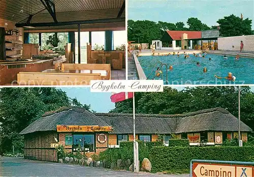AK / Ansichtskarte Veslos Bygholm Camping Cafeteriet Swimmingpool Lejrchef boligen