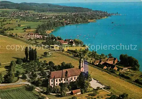 AK / Ansichtskarte Birnau Fliegeraufnahme Basilika Kat. Uhldingen Muehlhofen