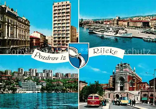 AK / Ansichtskarte Rijeka Fiume Hafen Ortspartien