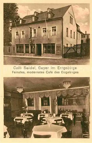 AK / Ansichtskarte Geyer Cafe Seidel  Kat. Geyer