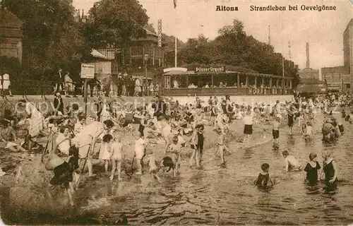 AK / Ansichtskarte Altona Hamburg Strandleben bei Oevelgoenne Kat. Hamburg