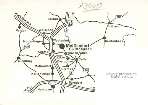 AK / Ansichtskarte Meissendorf Huettenseepark Segelboot Kat. Winsen (Aller)