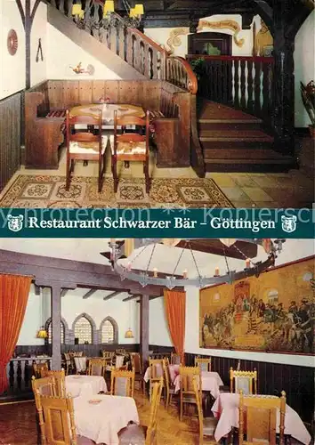 AK / Ansichtskarte Goettingen Niedersachsen Restaurant Schwarzer Baer Kat. Goettingen