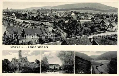 AK / Ansichtskarte Noerten Hardenberg Panorama Ruine Hardenberg Schloss Rodetal Kat. Noerten Hardenberg