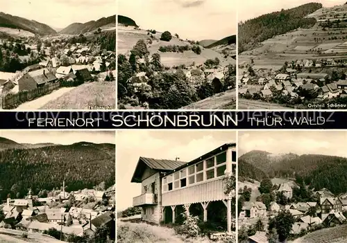 AK / Ansichtskarte Schoenbrunn Hildburghausen Teilansicht Schoenau Berghuette