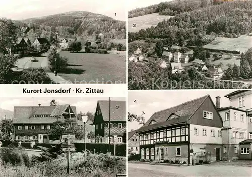 AK / Ansichtskarte Jonsdorf Buchberg Teilansicht Kleinbahn Ortsblick Jonashof Kat. Kurort Jonsdorf