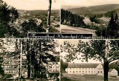 AK / Ansichtskarte Wiesenbad Panorama Teilansicht Kurhaus Kat. Thermalbad Wiesenbad